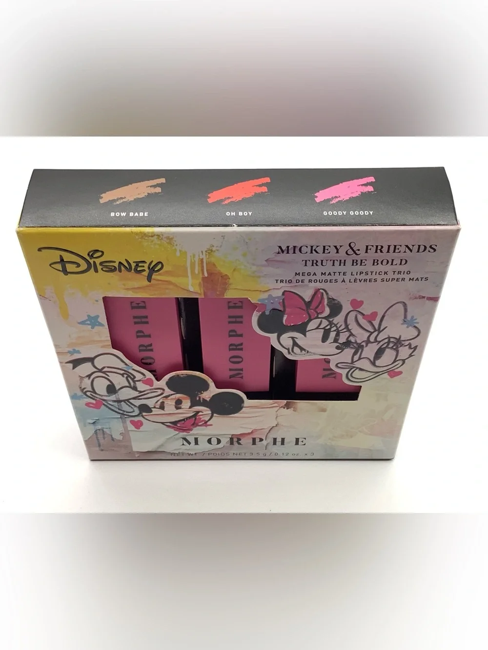 Morphe Disney Truth Be Bold Lipstick Trio - Pink